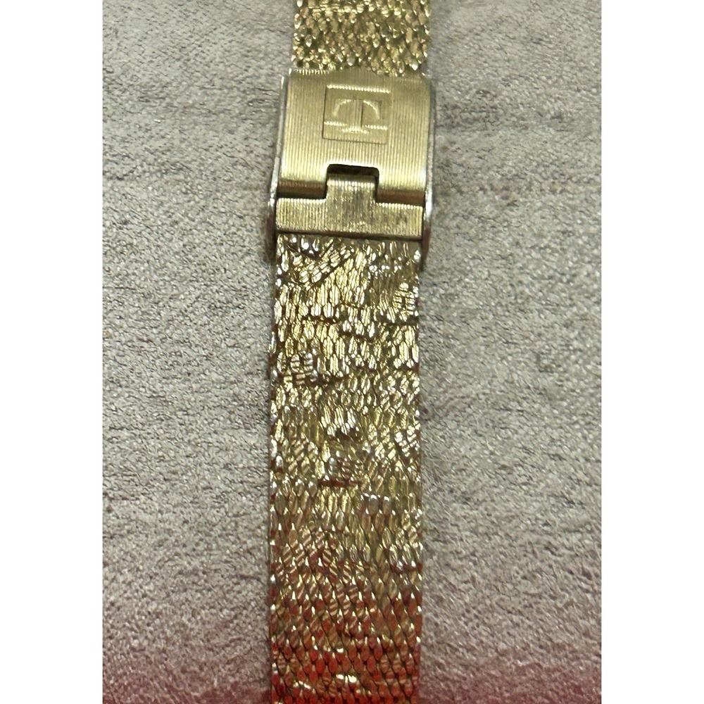 Vintage Tissot 10Kt RGP Bezel Tank Style TH-1282 1330829 READ - Picture 7 of 16